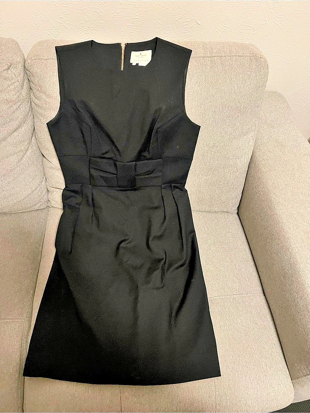 Kate Spade Black Sleeveless Mini Dress